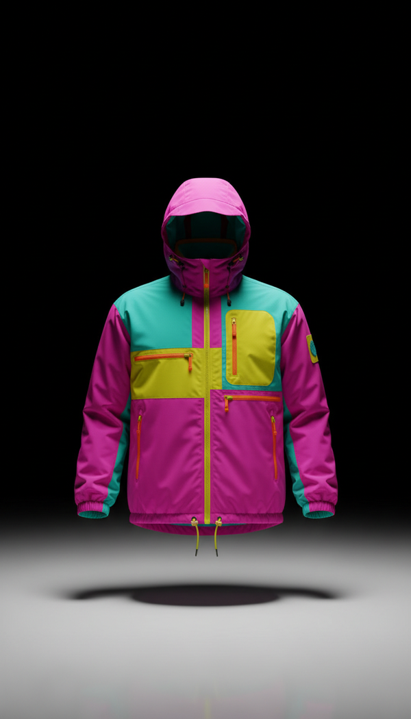 Modular Shell Jacket in Hyper Fuchsia
