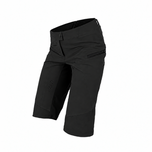 FLOW 2.0 women's mountain bike shorts in 24K Black, front angle